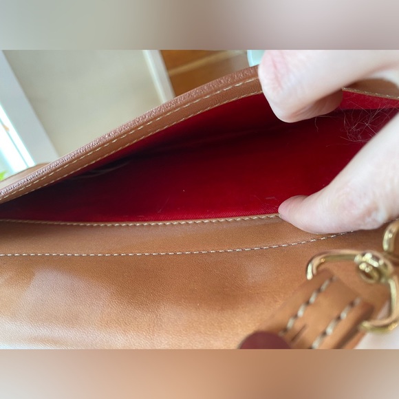 Tan Italian Leather Clutch/Crossbody - Picture 5 of 6